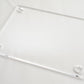 Clear acrylic laser cut square rectangle open holes