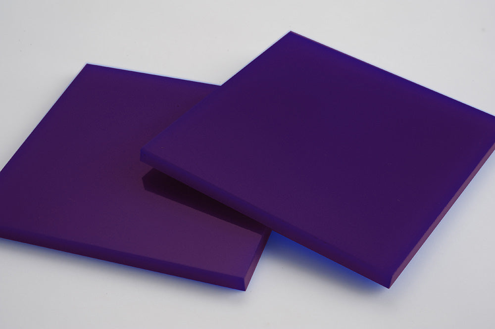 Dark Purple Acrylic Laser-cut Square Rectangle