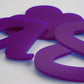 Purple Acrylic Laser-cut Custom Shape