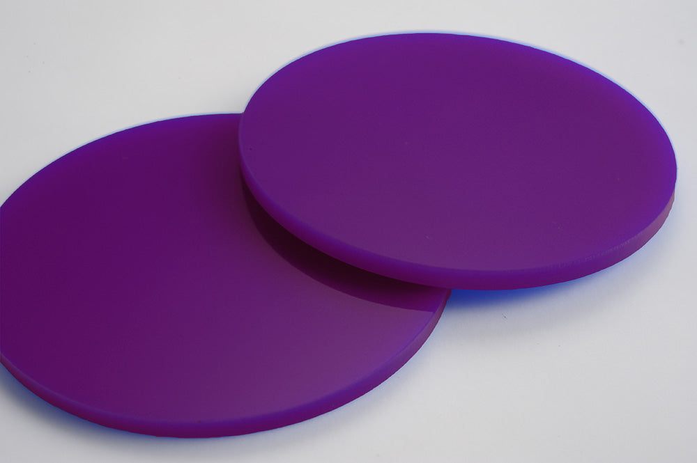 Purple Acrylic Laser-cut Circle