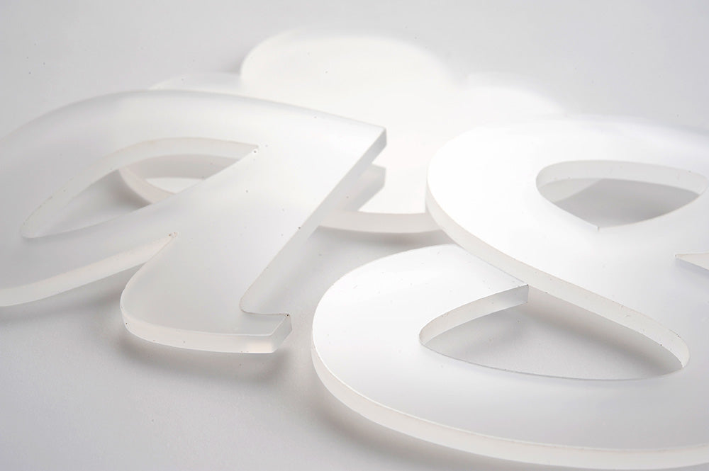 Milky-water White Acrylic Laser-cut Custom Shape