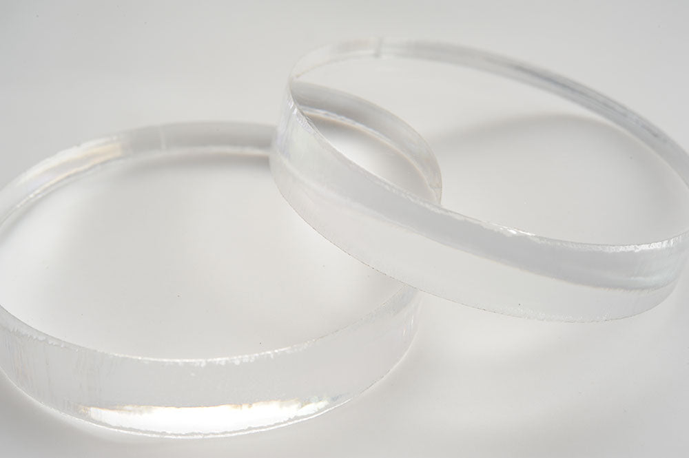 CLEAR 10MM LASER CUT ACRYLIC CIRCLE