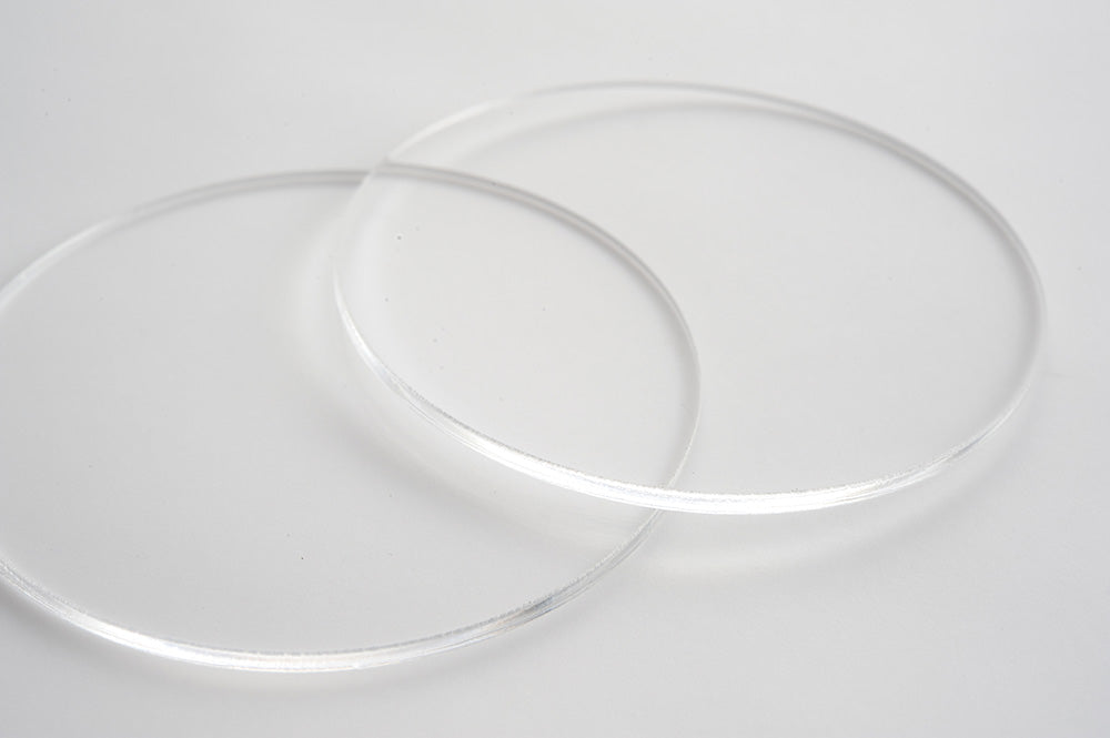 CLEAR 2MM LASER CUT ACRYLIC CIRCLE