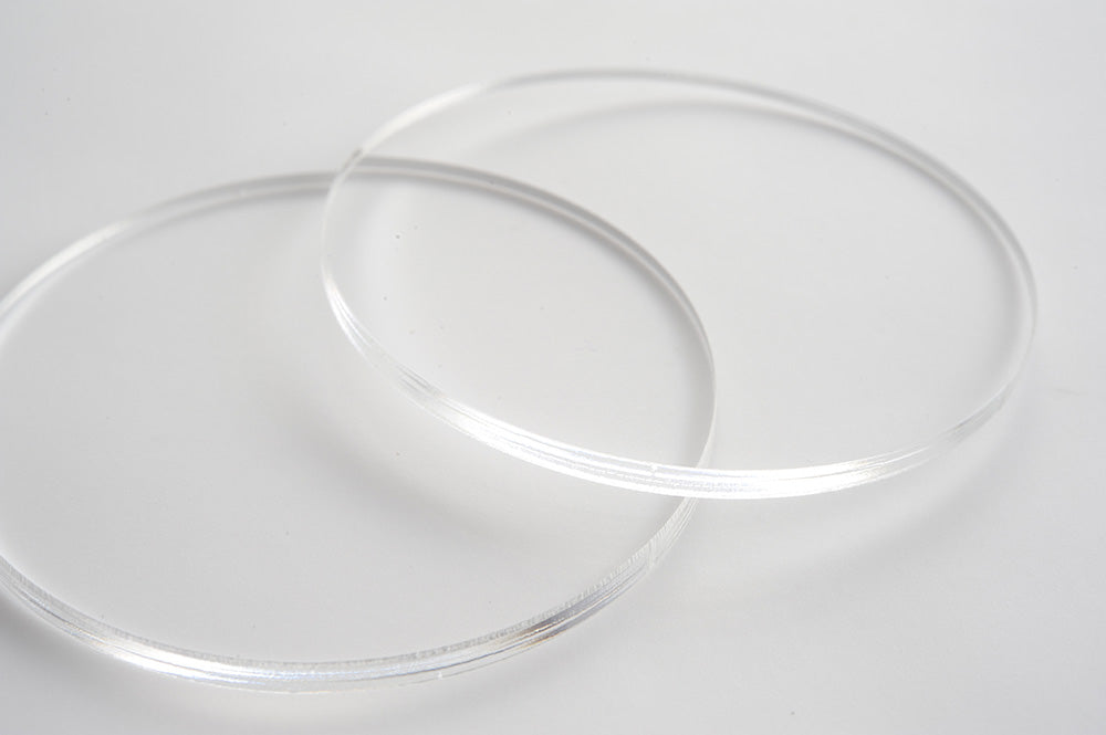 CLEAR 3MM LASER CUT ACRYLIC CIRCLE