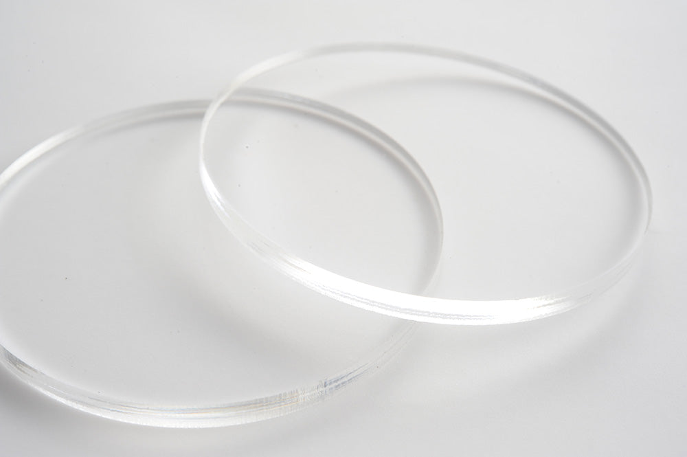 CLEAR 4MM LASER CUT ACRYLIC CIRCLE