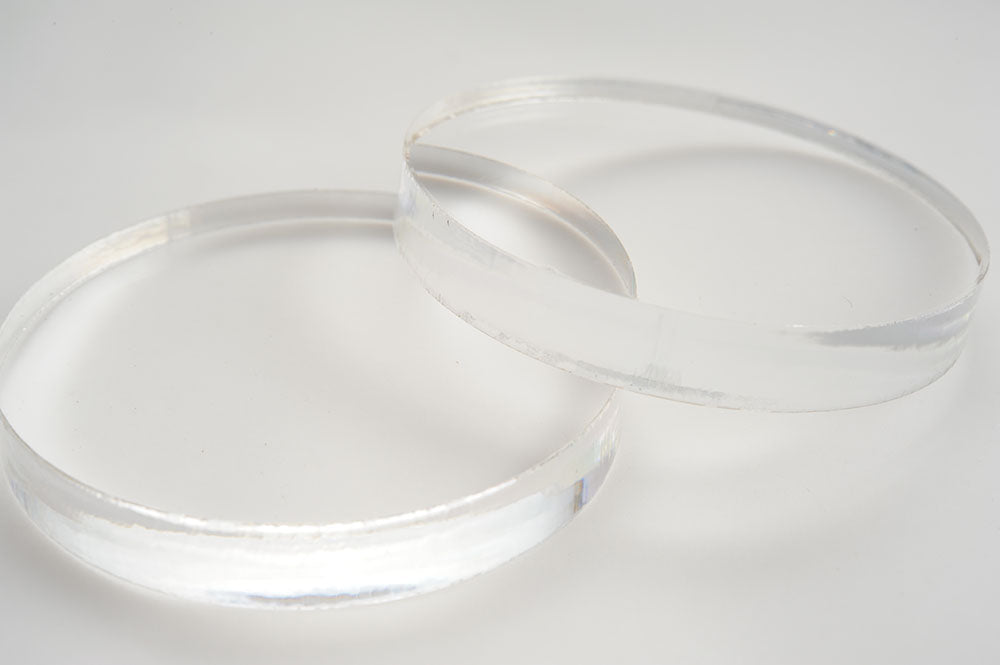 CLEAR 8MM LASER CUT ACRYLIC CIRCLE