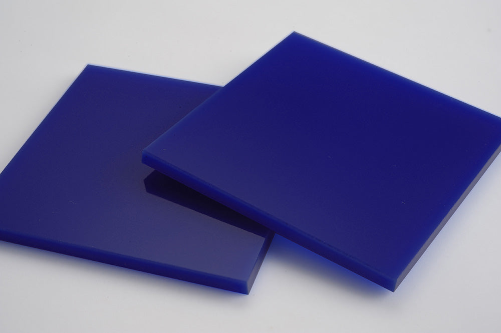 Dark Blue Acrylic Laser-cut Square Rectangle