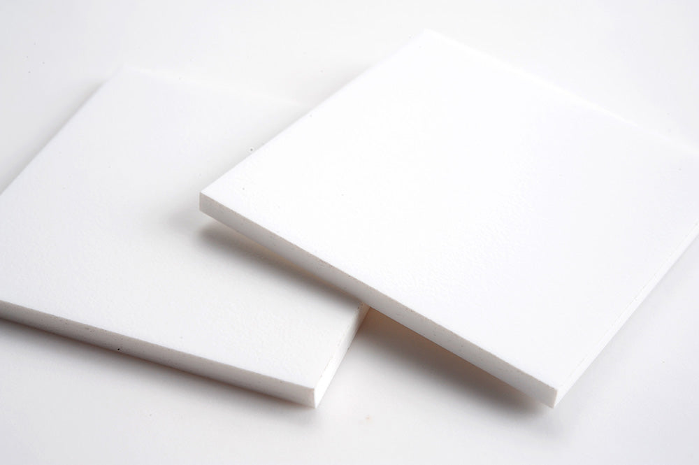 White Matt Acrylic Laser-cut Square Rectangle