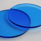 Tinted Blue Acrylic Laser-cut Circle