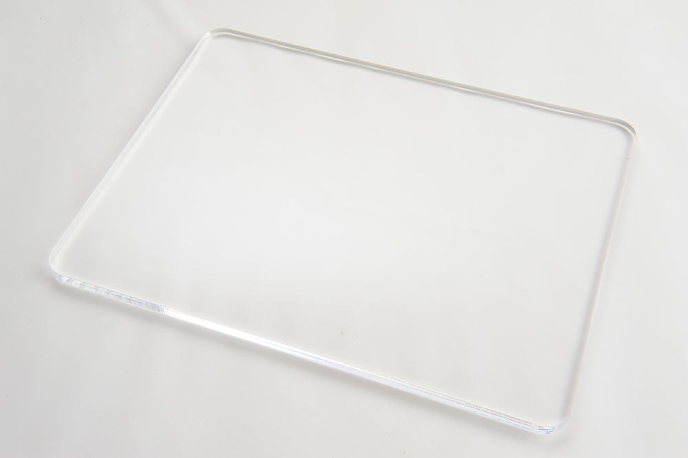 Clear acrylic laser cut square rectangle round corners 2