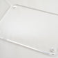 Clear acrylic laser cut square rectangle round corners drill holes