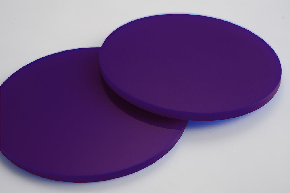Dark Purple Acrylic Laser-cut Circle