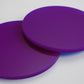 Purple Acrylic Laser-cut Circle