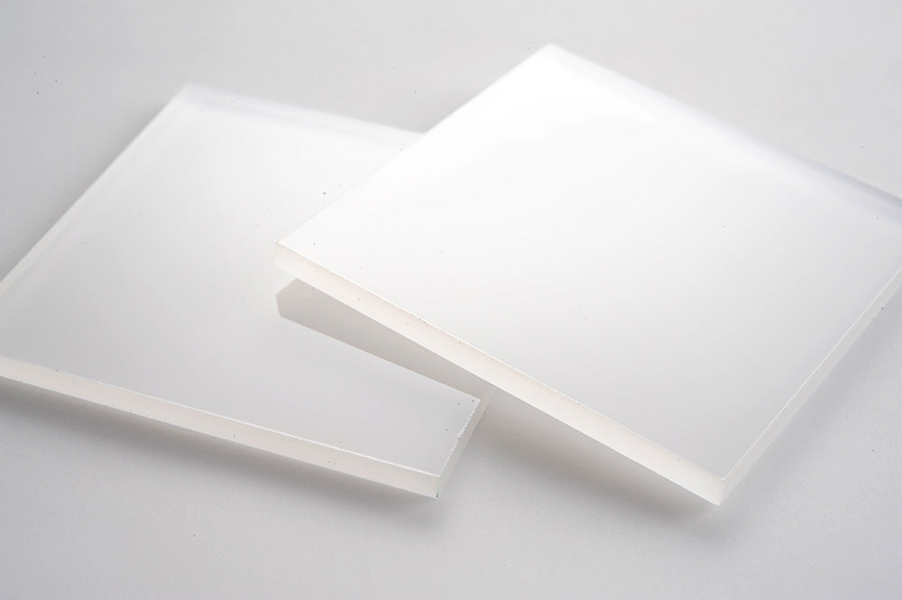 Milky-water White Acrylic Laser-cut Square Rectangle