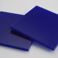 Dark Blue Acrylic Laser-cut Square Rectangle
