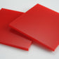 Dark Red Acrylic Laser-cut Square Rectangle
