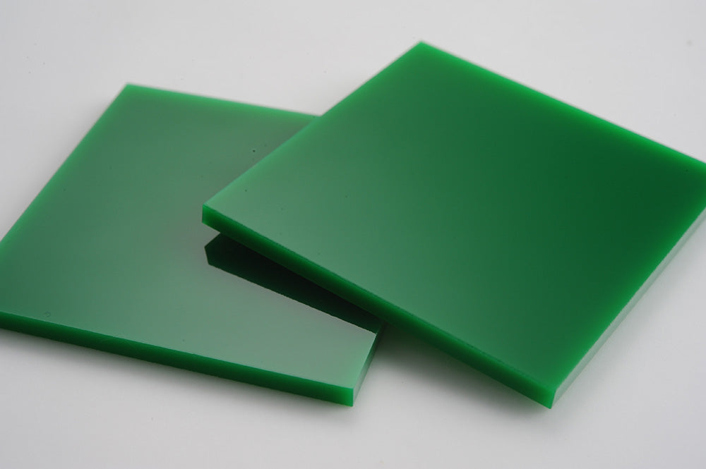 Green Acrylic Laser-cut Square Rectangle