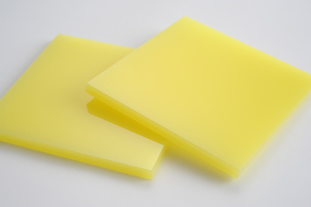 Lemon Yellow Acrylic Laser-cut Square Rectangle
