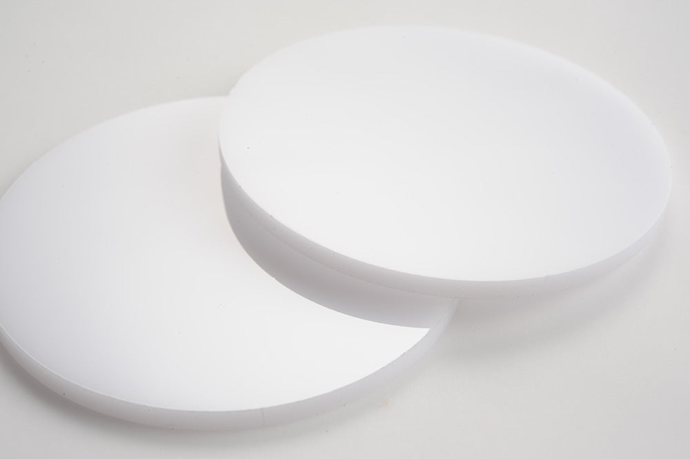 Light-box White Acrylic Laser-cut Circle