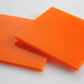 Orange Acrylic Laser-cut Square Rectangle