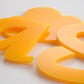 Orange Yellow Acrylic Laser-cut Custom Shape