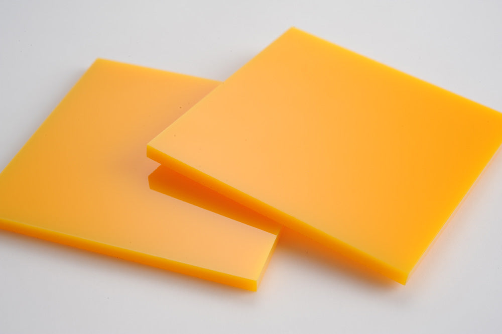 Orange Yellow Acrylic Laser-cut Square Rectangle