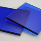 Tinted Dark Blue Acrylic Laser-cut Square Rectangle