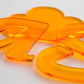 Tinted Orange Acrylic Laser-cut Custom Shape